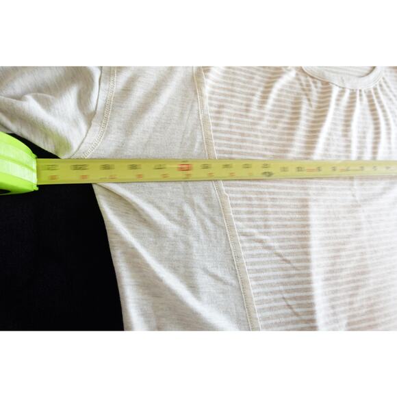 FLASH SALE 🍒 tunic top Oatmeal and white striped size XXL - Picture 8 of 12